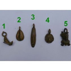 Petits pendentifs Dogon en bronze