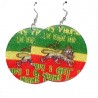 Boucles d oreilles rondes Lion