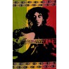 Tenture Rasta Bob Marley a la guitare