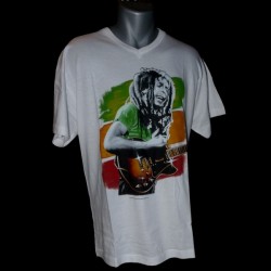 T-shirt blanc Bob Marley