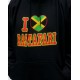 Sweatshirt noir capuche Rastafari