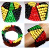Bracelet rasta élastique