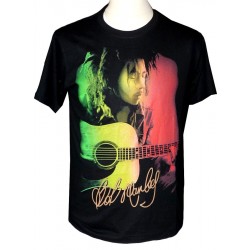 T-shirt Bob Marley guitare classique