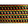 Grand tissu pagne africain motifs rasta