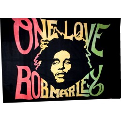 Tenture Bob Marley motif psyche