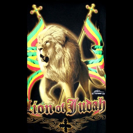 Tenture Rastafari Lion Judah Maison Decoration Ambiance Artisanal 