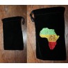 Pochette velours ras Africa