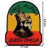Beau patch King Alpha Queen Omega