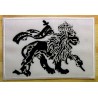 Patch Lion of Judah noir et blanc