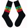 Chaussettes couleurs Rasta feuille
