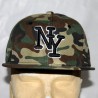 Casquette camouflage New York noir et blanc