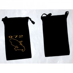 Pochette Martinique brode or