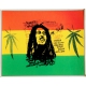Autocollant Bob Marley drapeau Rasta