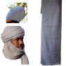 Turban Touareg gris ou turban Rasta