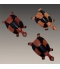 Famille de 3 tortues en bois