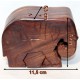 Boîte secrète éléphant puzzle en bois