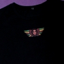 T-shirt rasta noir ange femme