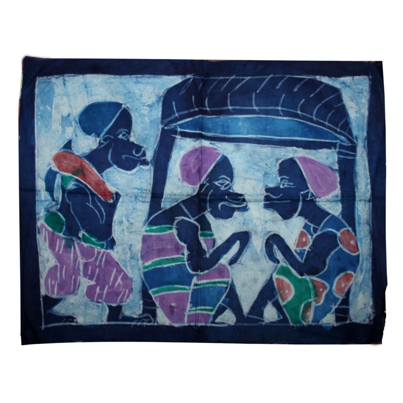  Batik  tissu  africain  artisanat du Burkina Faso fait  la main