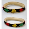 Bracelet cuir perles Mali