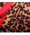 Echarpe imprime leopard rouge 3