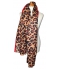 Echarpe imprime leopard rouge 2