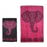 Grande serviette bain ou plage elephants