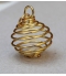 Pendentif cage doré