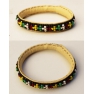 Bracelet Rasta cuir et perles Mali