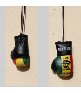 Mini gants de boxe Rasta Haile Selassie