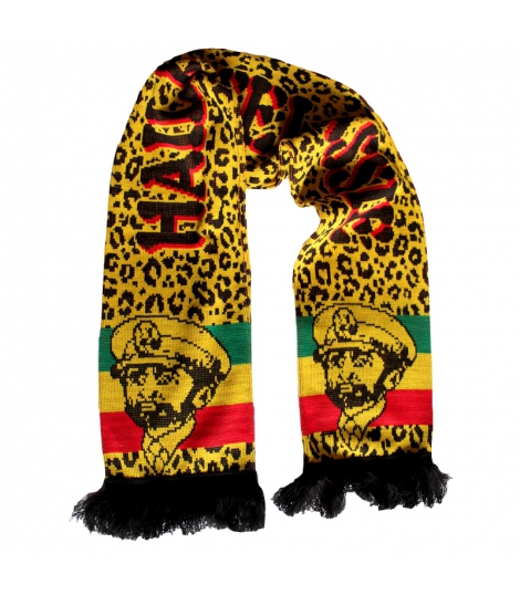 Echarpe Haile Selassie couleurs Rasta