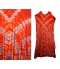 Robe africaine extra-longue orange