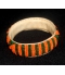 Bracelet artisanal cuir et perles Mali