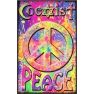Affiche Peace fluo
