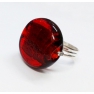 Creation originale Bague verre Murano rouge