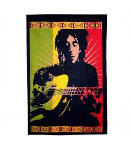 Petite tenture Bob Marley guitare
