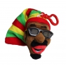 Porte-cles Rasta peluche
