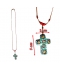 Creation artisanale collier croix verre de Murano Boutique Rasta