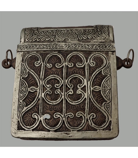 Rare ancien porte Coran en bronze