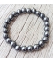 Bracelet elastique pierre Hematite 8 mm
