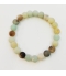 Bracelet Amazonite multicolore pierres 8mm