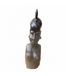 Statuette africaine ebene et traces d aubier