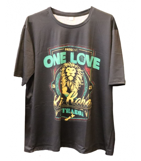 T-shirt anthracite One Love Lion