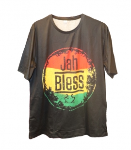 T-shirt noir Jah Bless