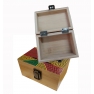 Boite bois couleurs Rasta
