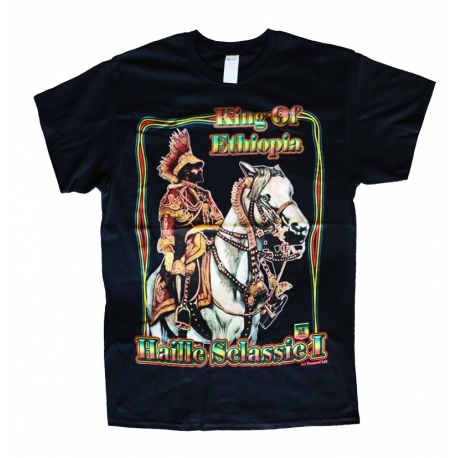 T-shirt coton Selassie King of Ethiopia