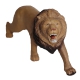 Lion en acrylique roi de la jungle