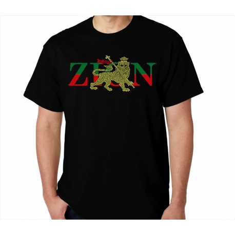 T-shirt Rasta homme Lion Zion