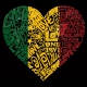 T-shirt Rasta femme One Love One Heart