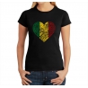 T-shirt Rasta femme One Love One Heart
