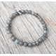 Bracelet Labradorite perles 6 mm